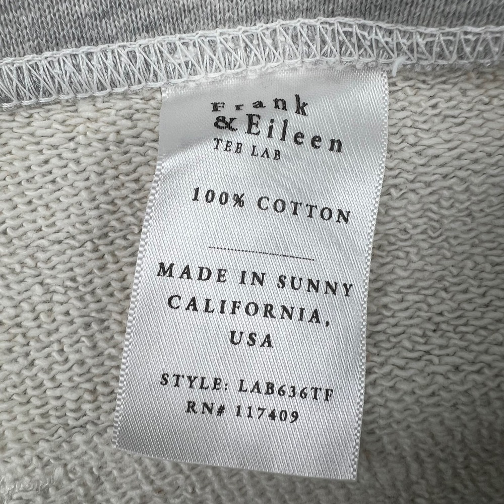 NEW‎ Frank & Eileen M 100% Cotton Gray Sophie Jogger Sweatpants Made in USA - Picture 7 of 12